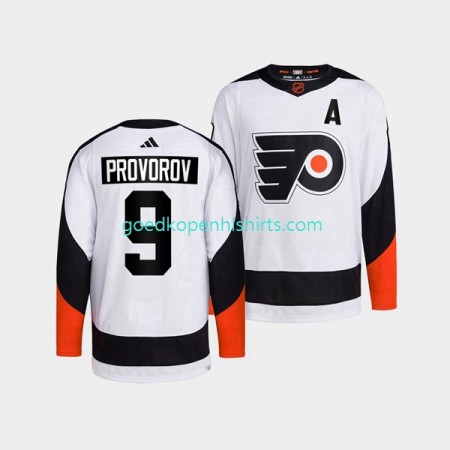 Philadelphia Flyers Ivan Provorov 9 Adidas 2022 Reverse Retro Wit Authentic Shirt - Mannen